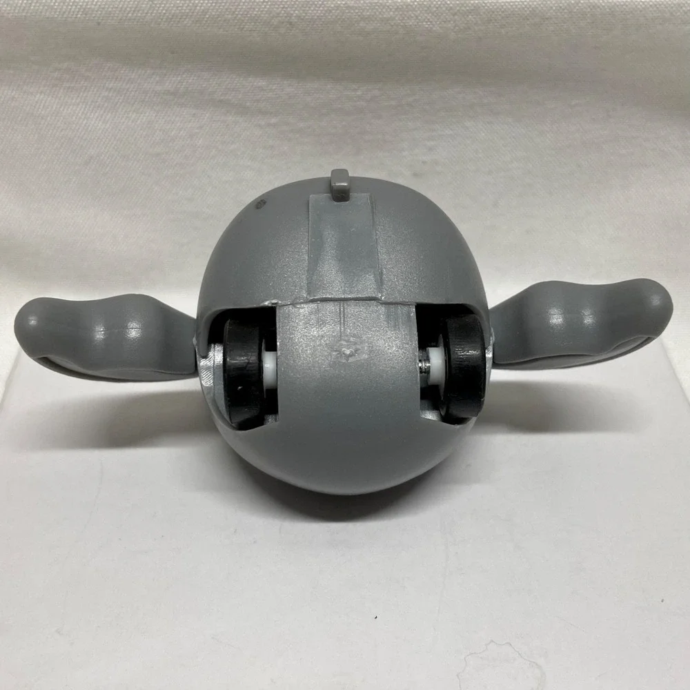 Pull Back Car Toy Halloween Vampire Bat Mini Figure Gray 2 Rubber Wheels Loose